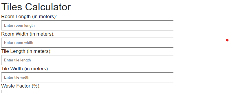 TILES CALCULATOR